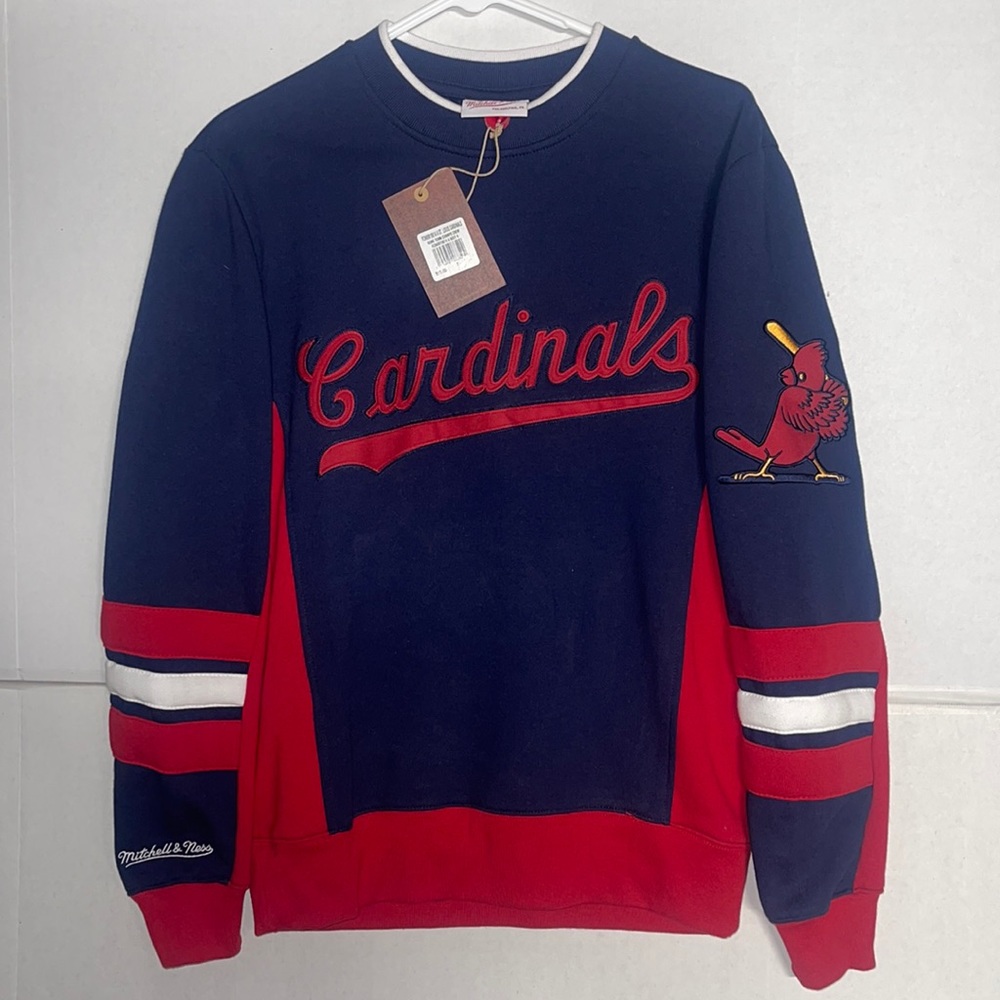 Mitchell & Ness St.Louis Cardinals Crew Shirt! NEW